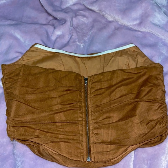 SEXY CORSET CROP TOP DARK DOWN - Picture 2 of 2